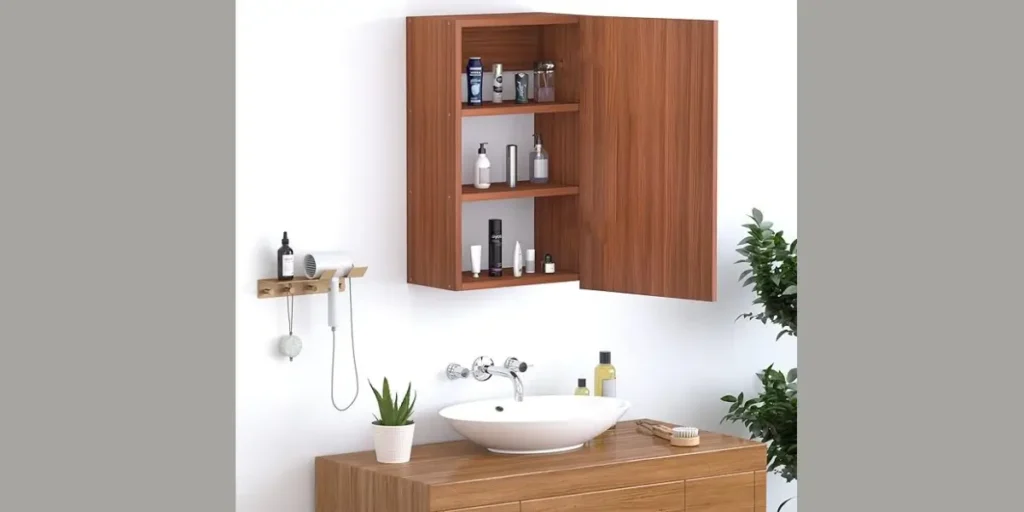 Wooden Bathroom Cabinets for Warmth