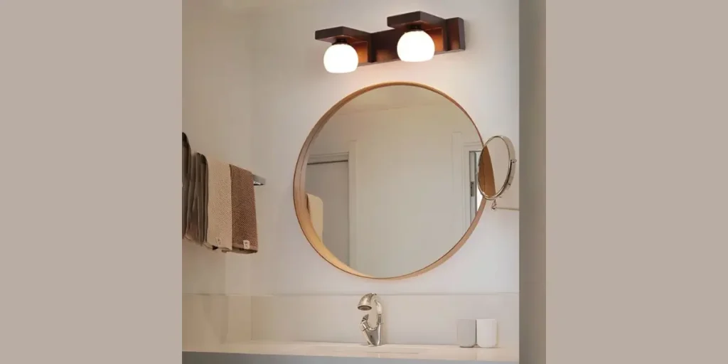 Adjustable Spotlight Bar Over the Mirror