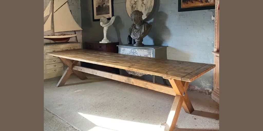Antique Farmhouse Wooden Table