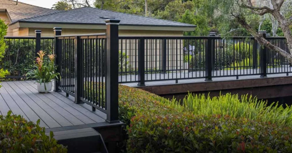 Black Aluminum Deck Railing for a Professional Finish