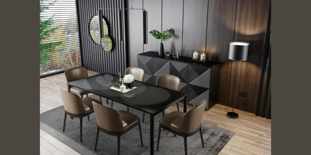 Black Matte Statement Table