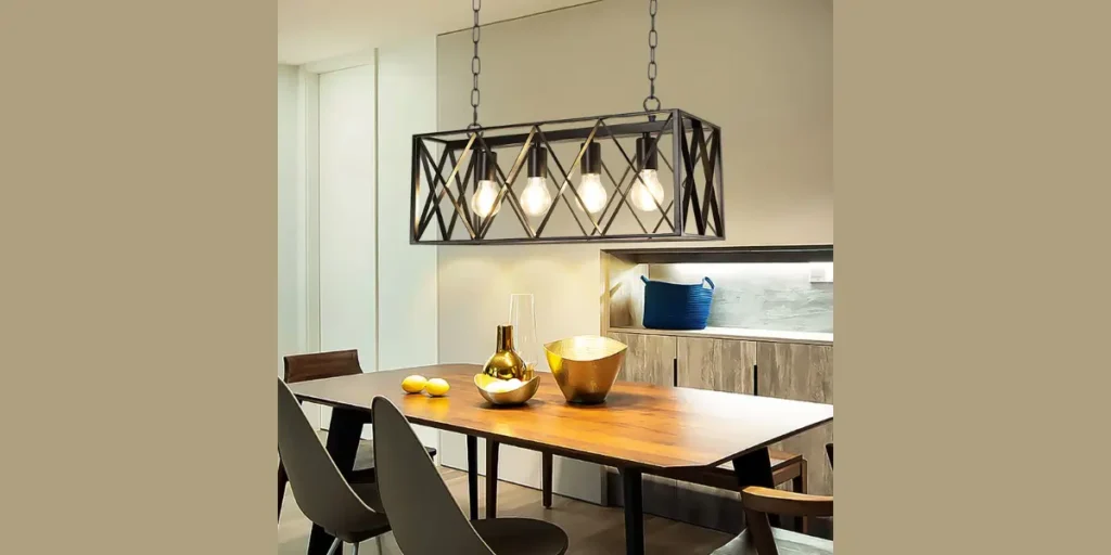 Black Metal Industrial Chandelier