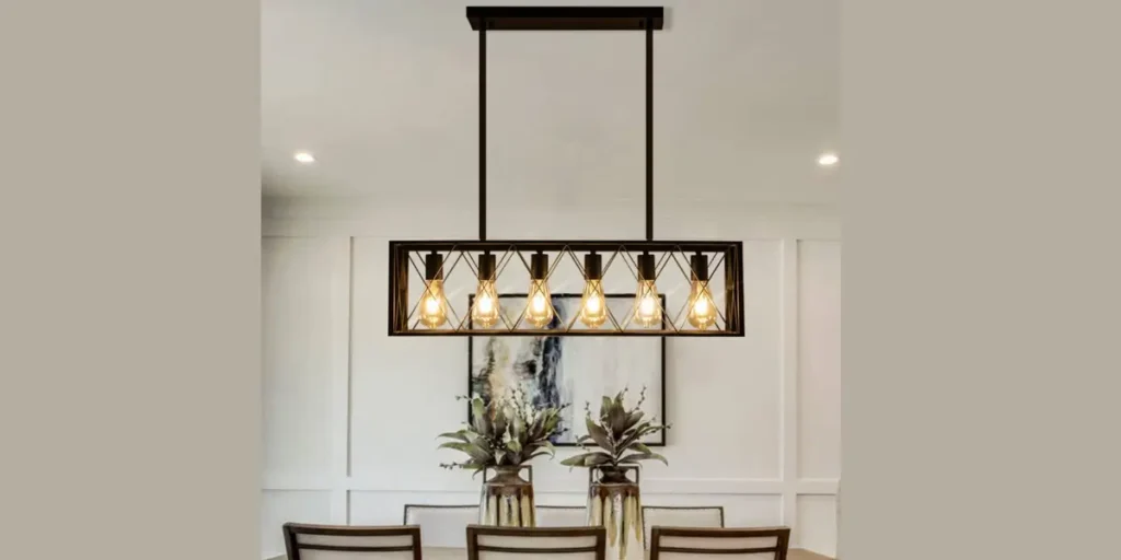 Black Metal Industrial Pendant