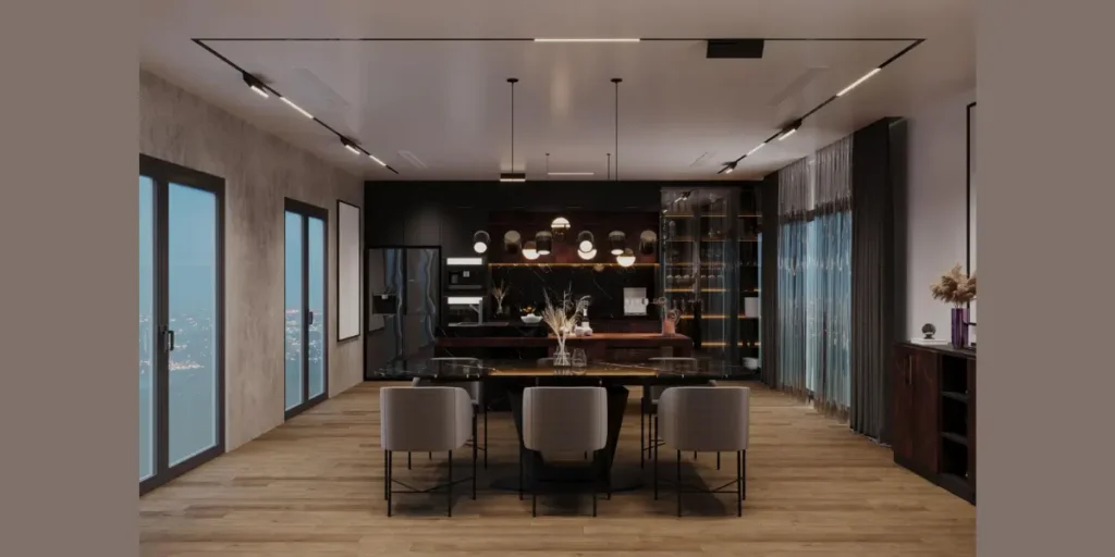 Black Statement Dining Table