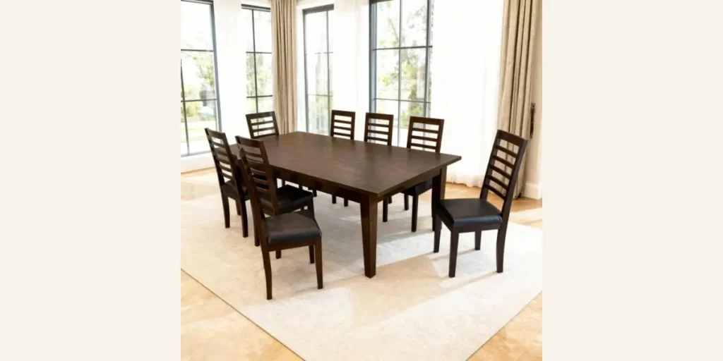 Black and Wood Contrast Set