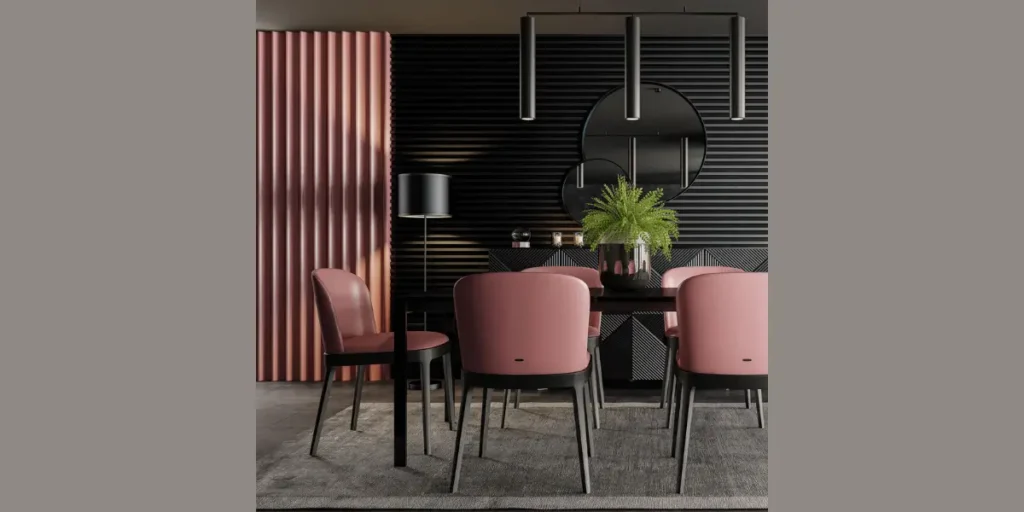 Blush Pink and Matte Black