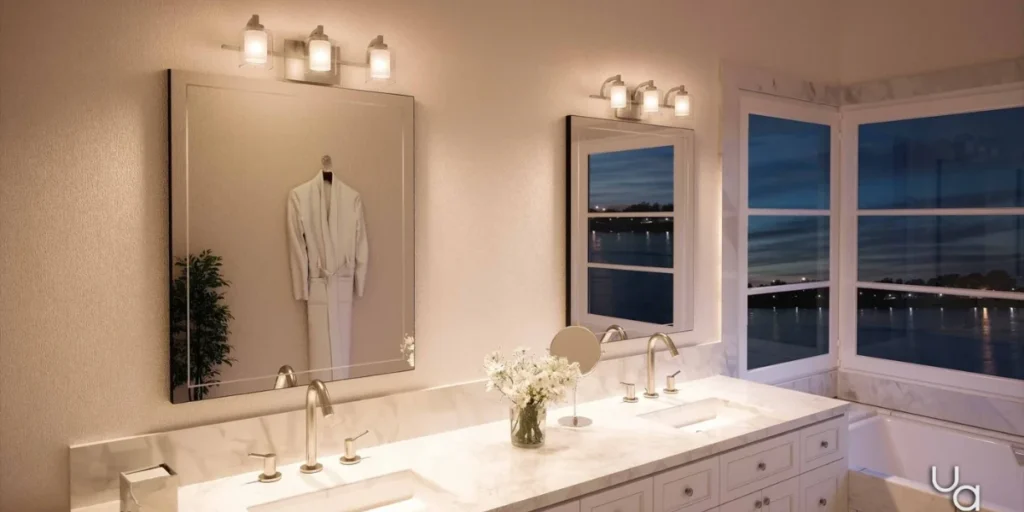 Brushed Nickel Bathroom Sconce for Everyday Use