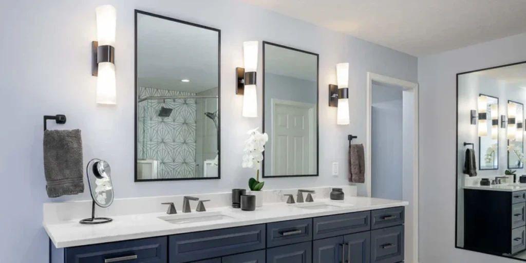 Chrome Bathroom Sconce for Bright, Clean Spaces