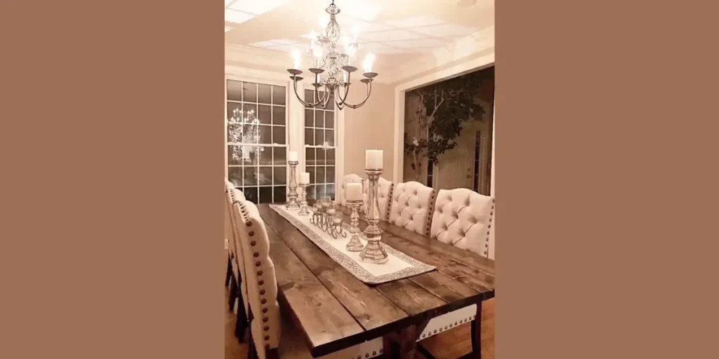 Classic Solid Wood Farmhouse Table
