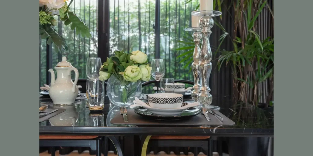 Refined Table Centerpiece Styling