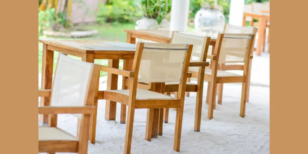 Coastal Light Wood Dining Set