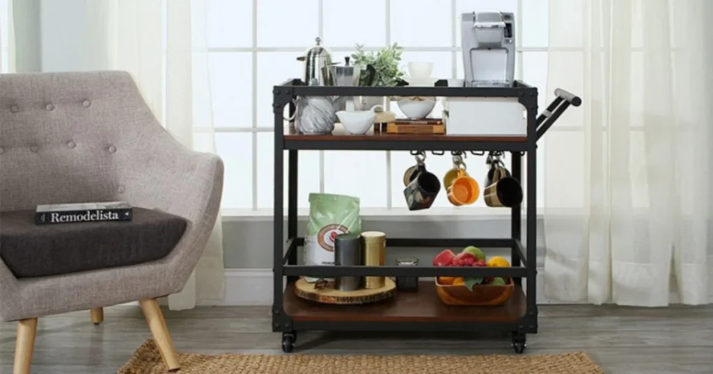 Compact Bar Carts for Stylish Storage