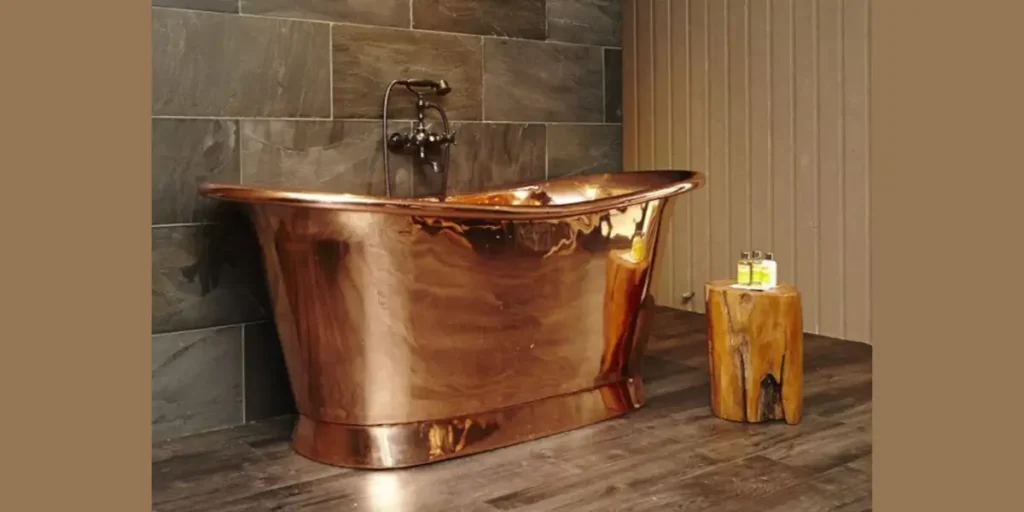 Copper Bathtub as a Statement Piece