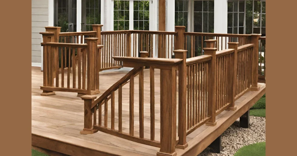 Classic Wood Deck Railing for a Warm Outdoor Feel
