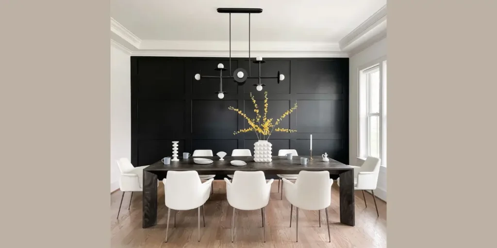 Dark Charcoal or Black Feature Wall