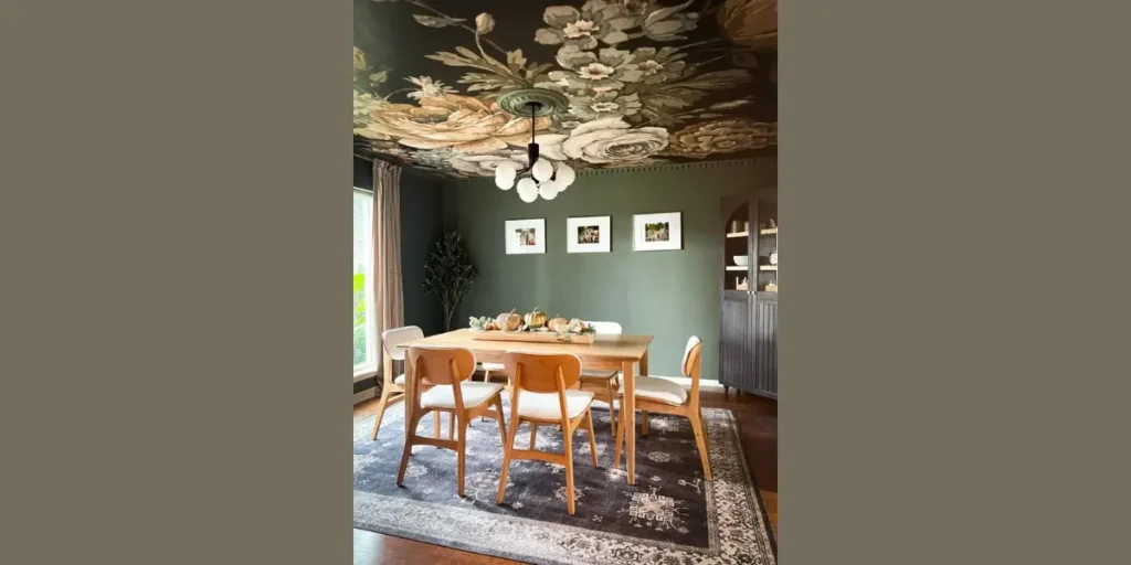 Dark Moody Wallpaper for Intimate Dining