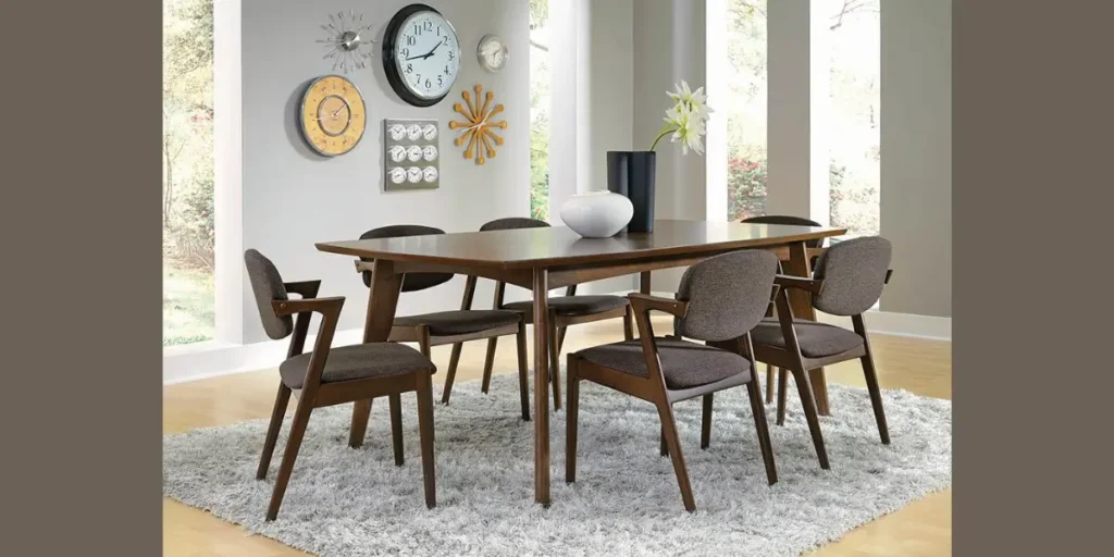 Dark Walnut Contemporary Table