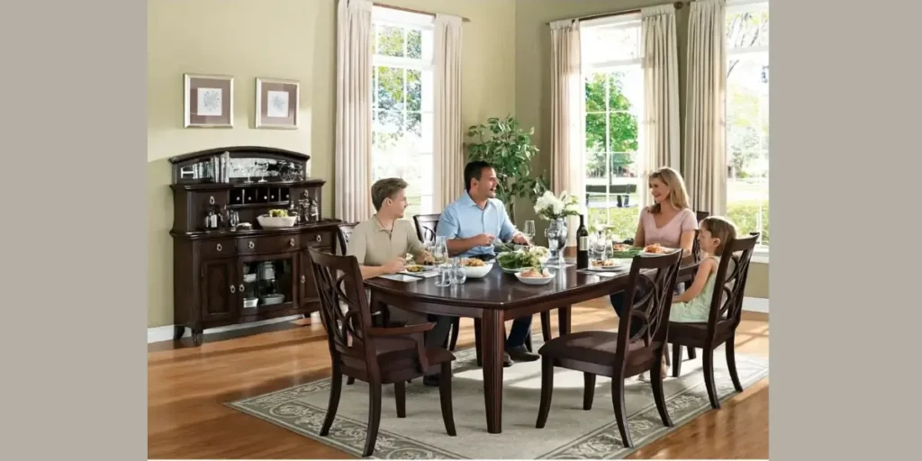 Dark Walnut Wood Table