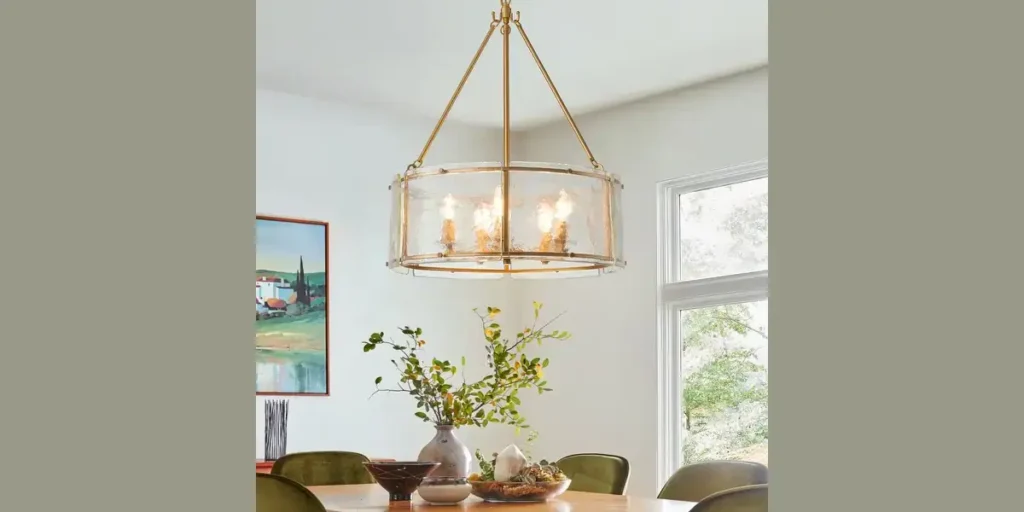 Drum Shade Chandelier