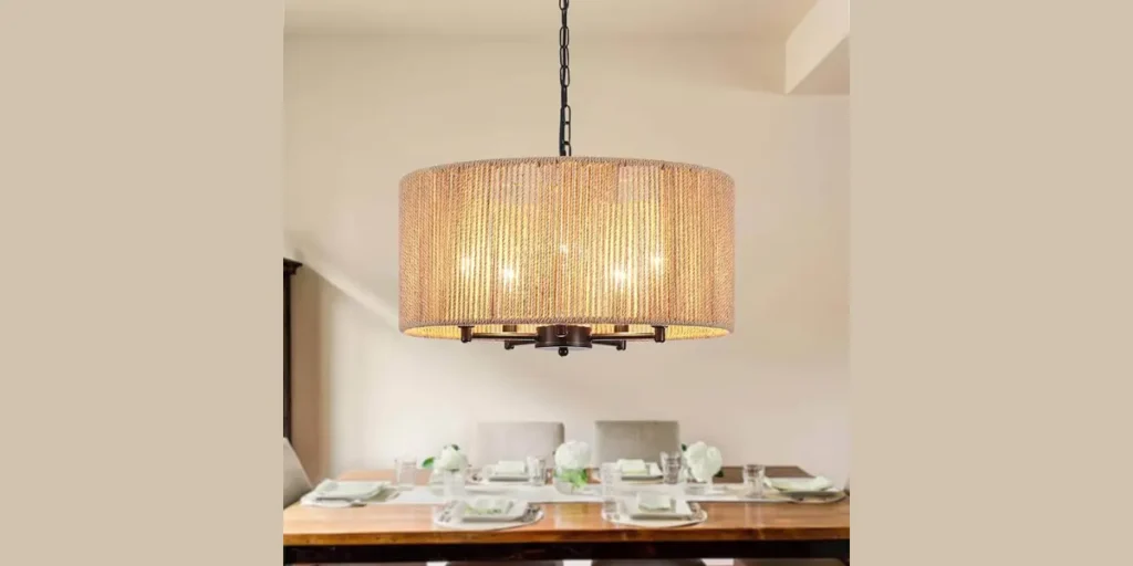 Drum Shade Chandelier