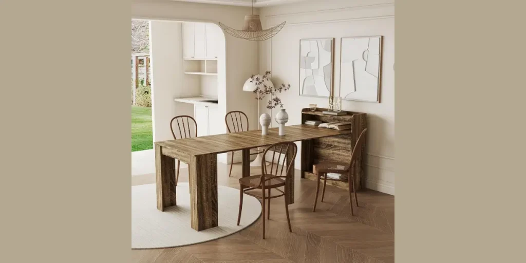 Extendable Dining Table Set