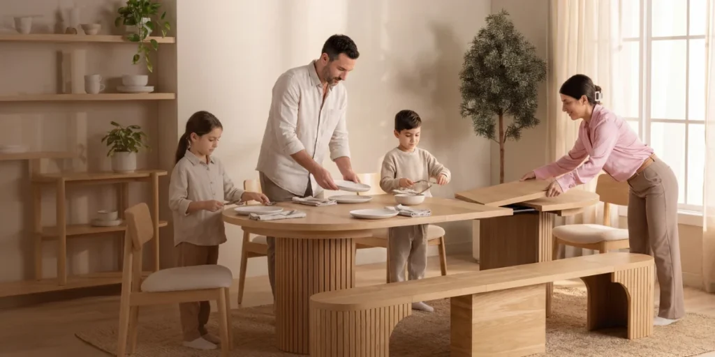 Extendable Dining Table for Growing Needs