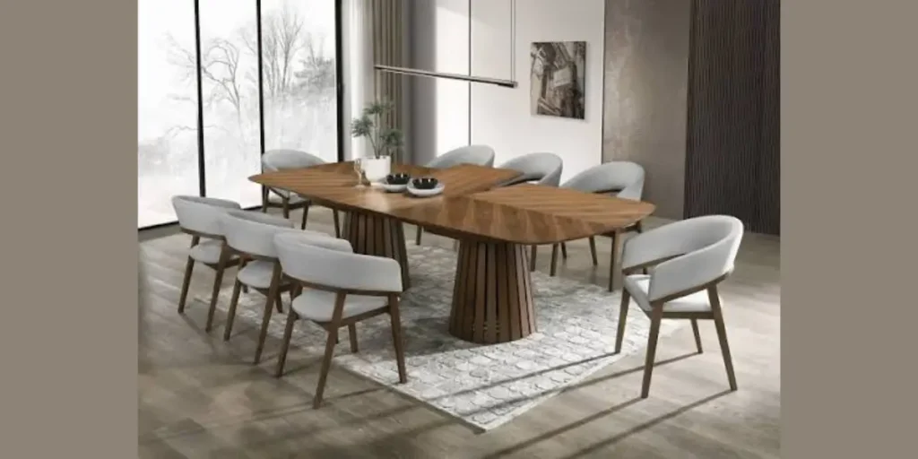 Extendable Modern Dining Table