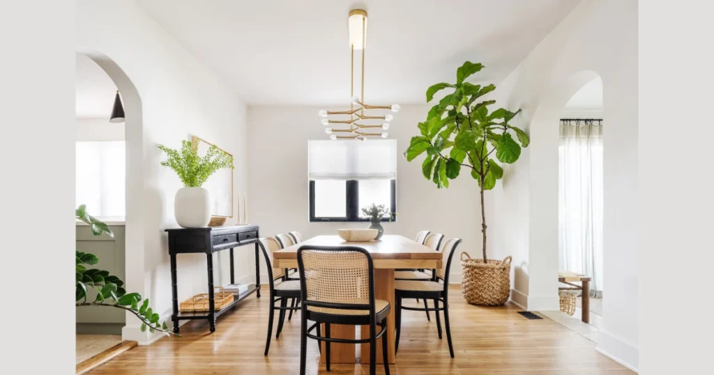White 78 Inch Dining Table for Bright and Clean Interiors