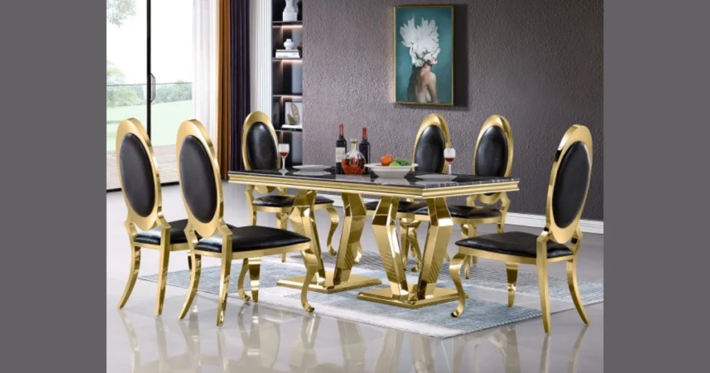 Pedestal Base 78 Inch Dining Table for Better Leg Space