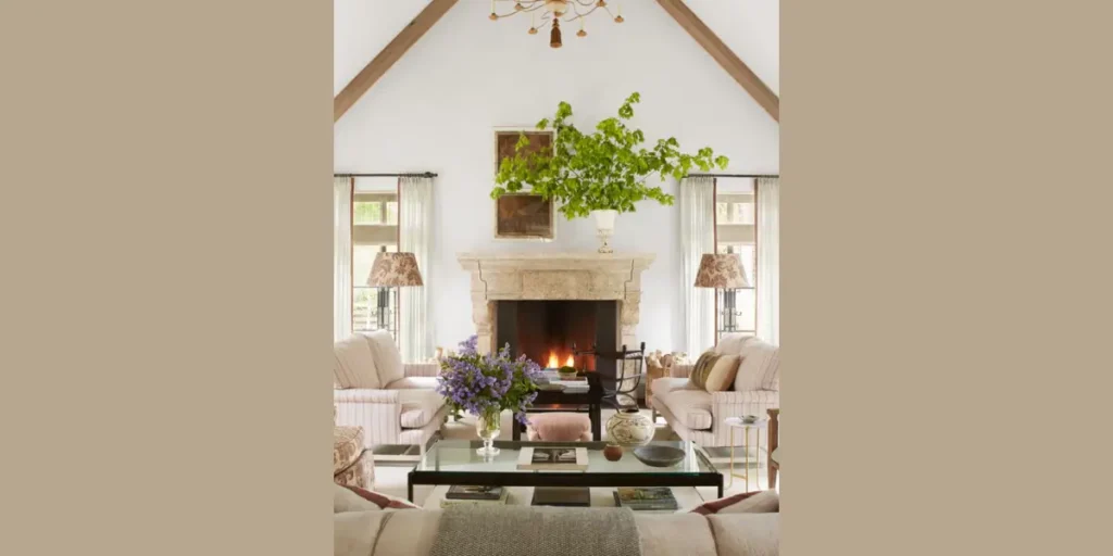 Fireplace with Mantel Decor Styling