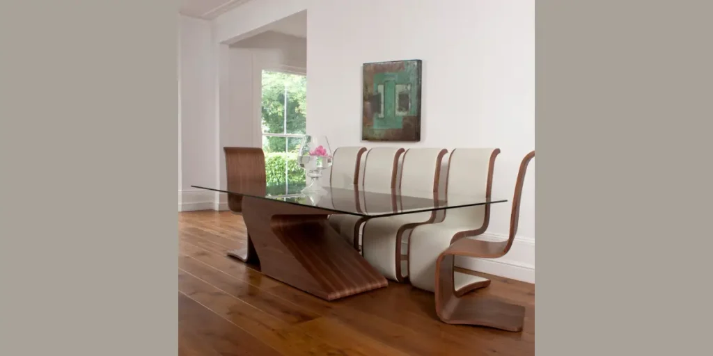 Floating Base Dining Table