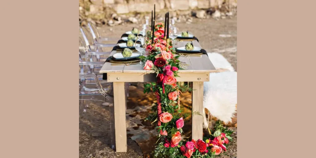 Floral Embroidered Runner