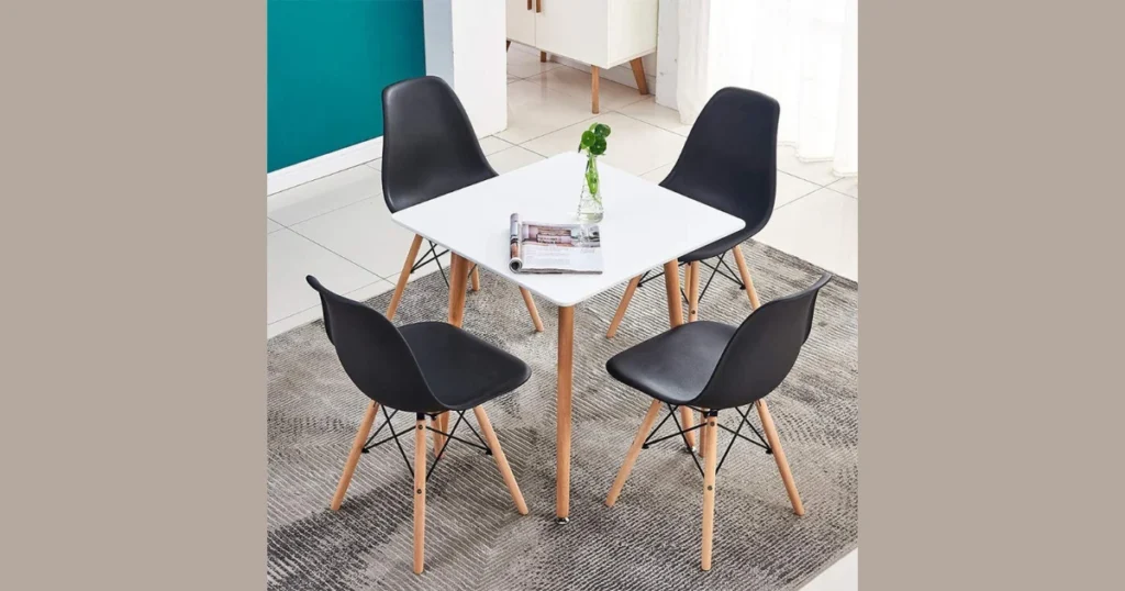 Square Dining Table for 4 for Balanced Layouts