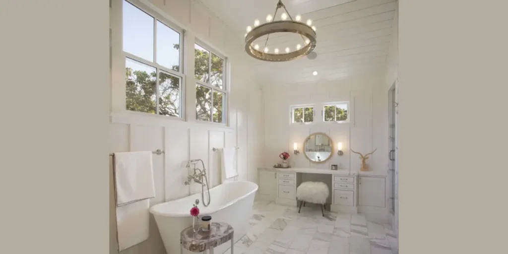 Freestanding Clawfoot Tub as a Focal Point