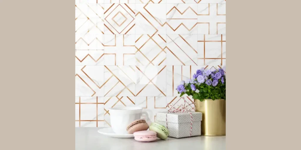 Geometric Wallpaper for Modern Dining Rooms