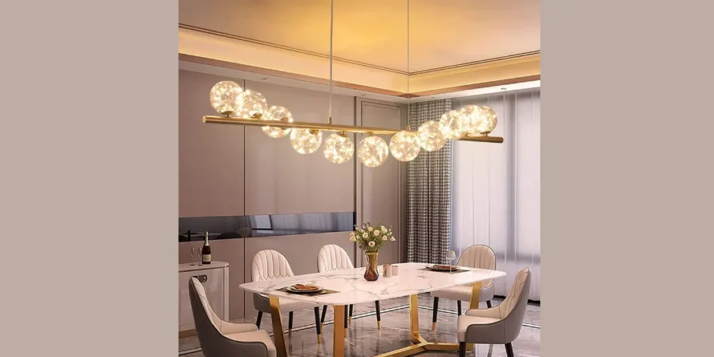 Glass Globe Cluster Chandelier