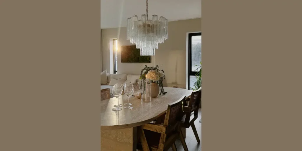 Glass Tube Chandelier