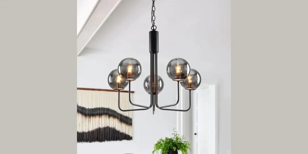 Glass Tube Chandelier