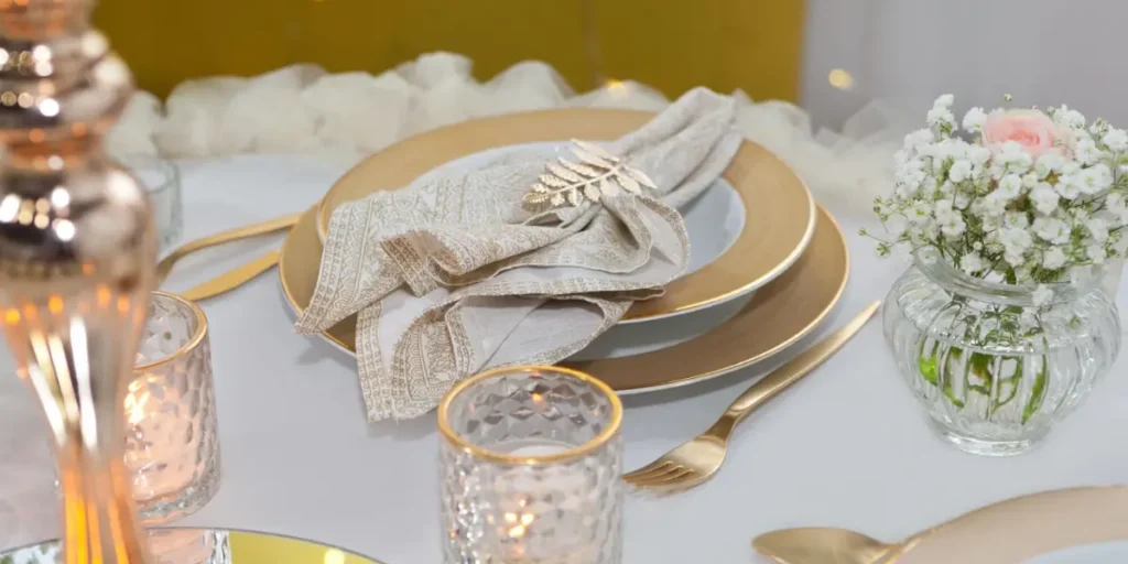 Gold and Glam Tablescape