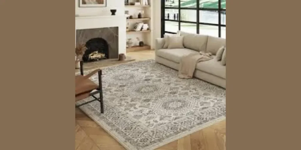 High Contrast Black and White Rug