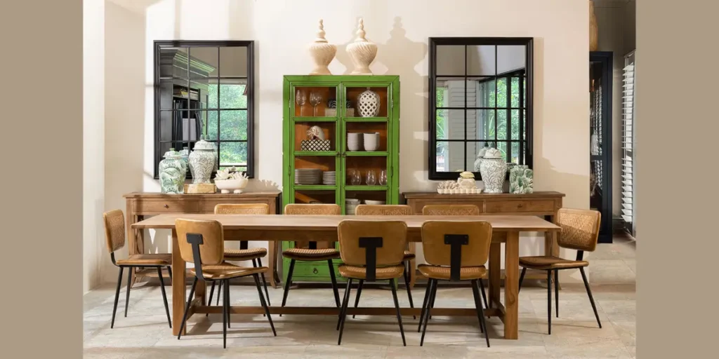 Industrial Metal and Wood Set