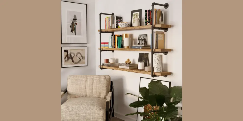 Industrial Pipe Shelves