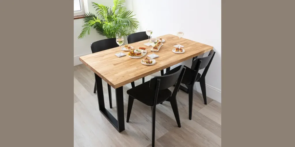 Industrial Wood and Metal Set