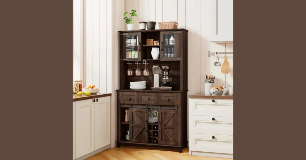 Dining Room Bar Cabinet for Organized Beverage Storage