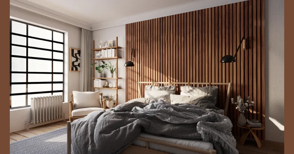 Modern Wood Panel Statement Wall
