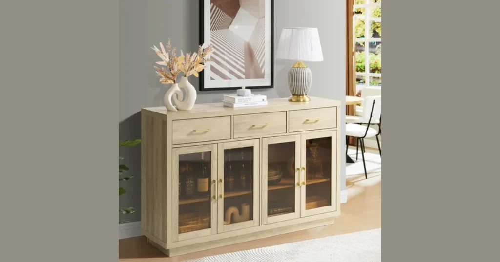  Multi-Purpose Buffet Table with Storage
