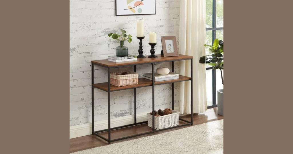 Multi-Purpose Console Table with Open Shelving