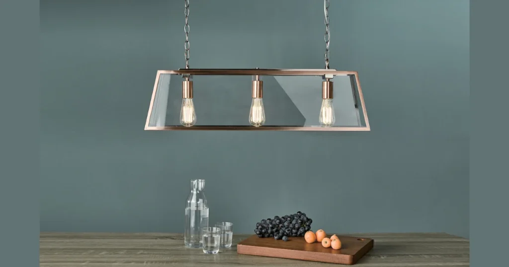 Multi-Light Bar Pendant for Even Table Illumination