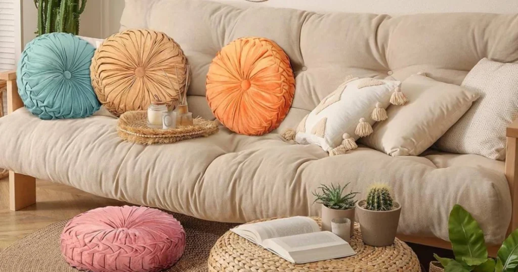 Low Seating and Floor Cushions for a Casual Boho Setup