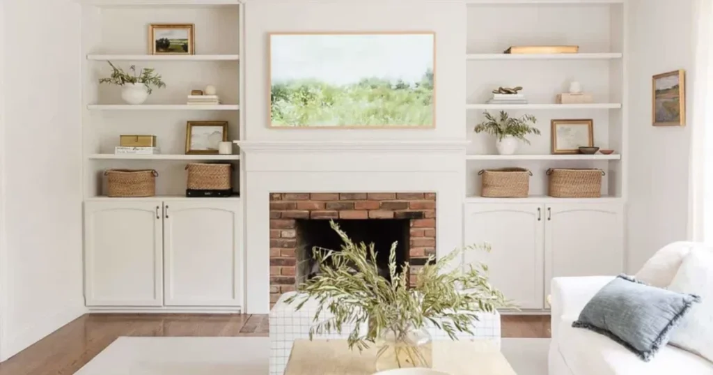 Open Shelving with Curated Boho Accessories